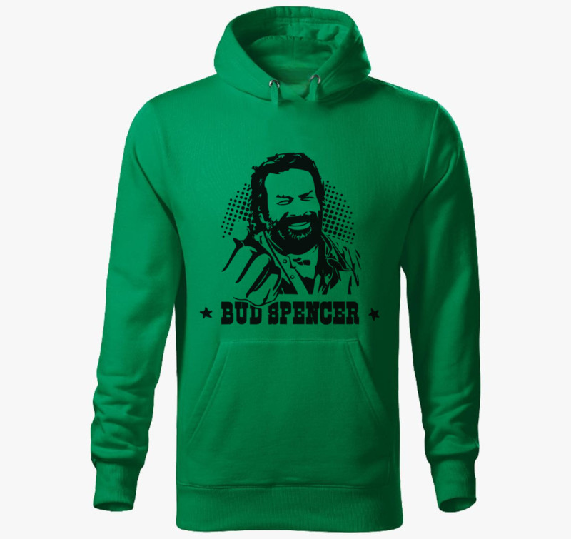 Bud Spencer öklös kapucnis pulóver — Fűzöld