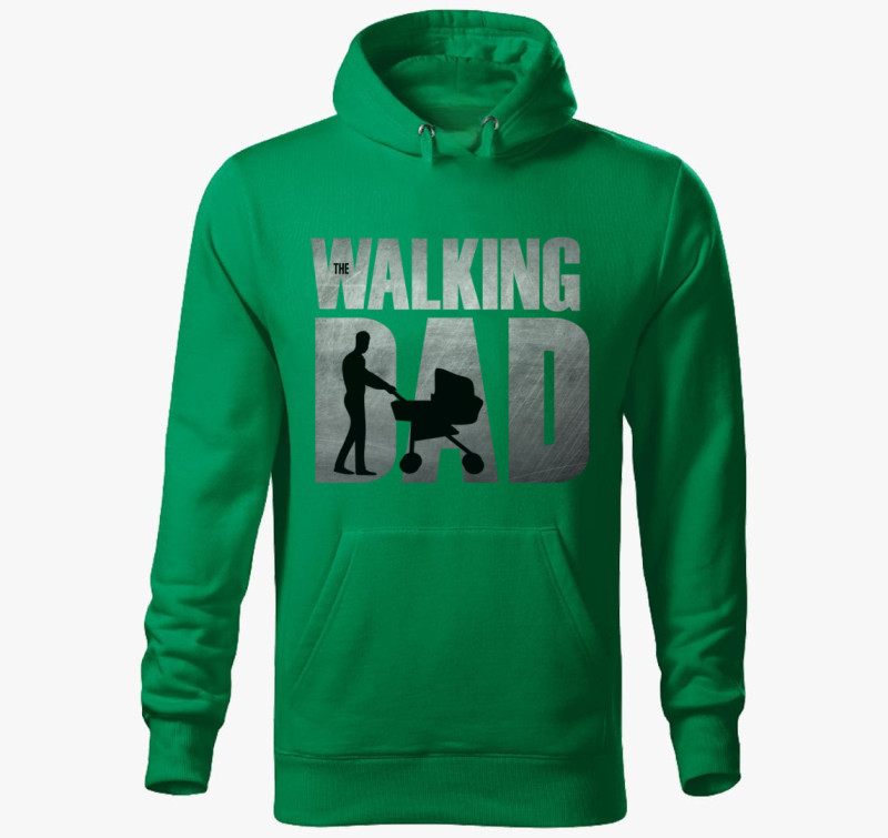 The Walking Dad kapucnis pulóver — Fűzöld