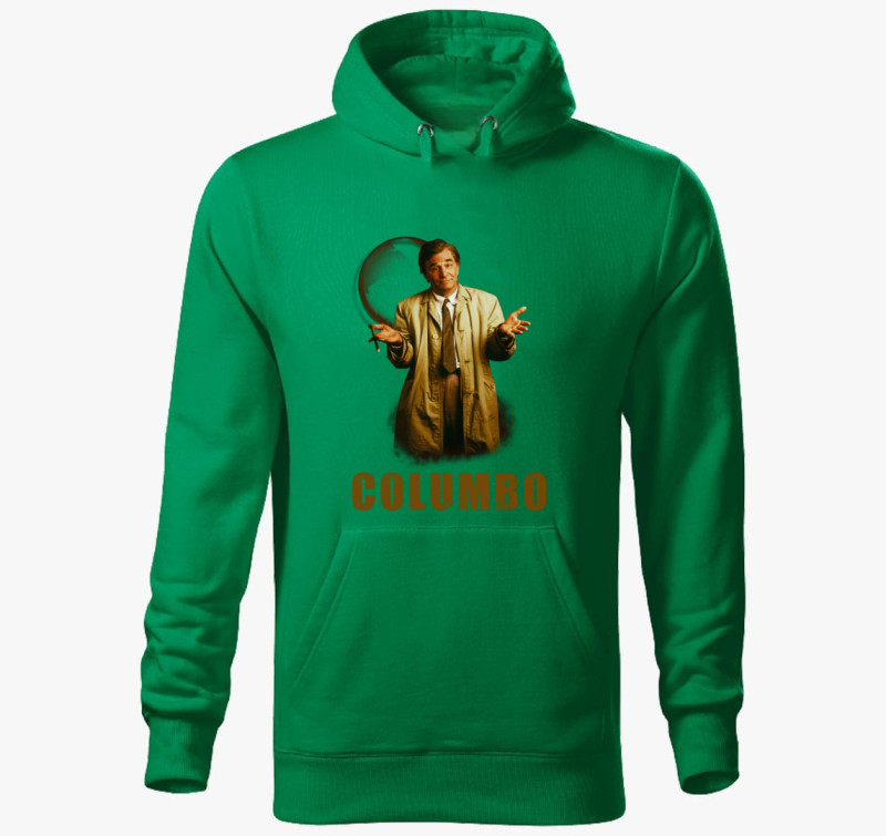 Columbo kapucnis pulóver — Fűzöld
