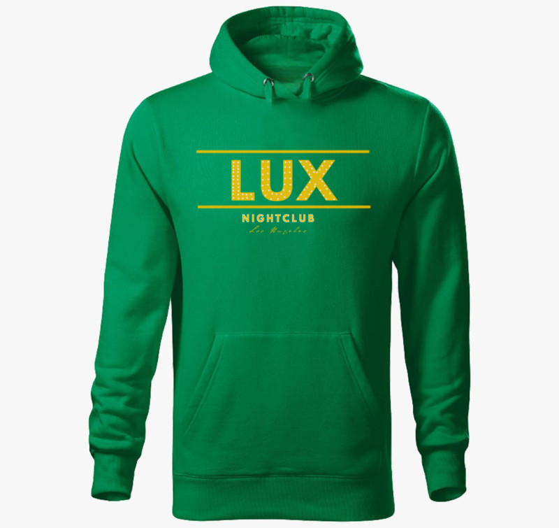 Lux Nightclub kapucnis pulóver — Fűzöld