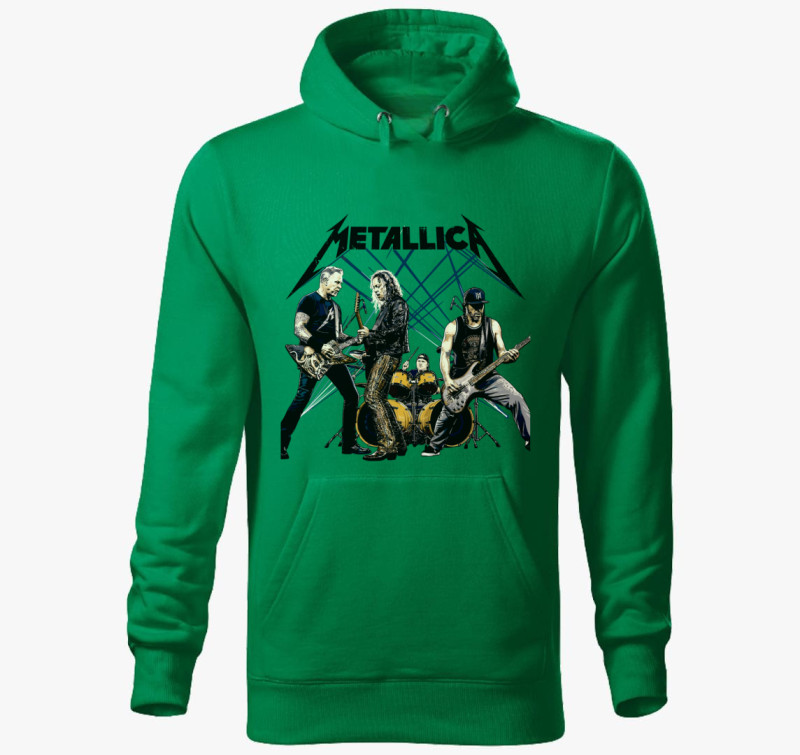 Metallica Band Art kapucnis pulóver — Fűzöld