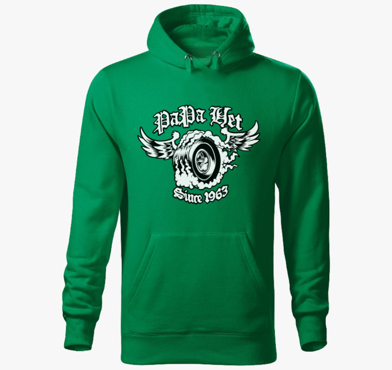 Metallica Papa Het Since 1963 kapucnis pulóver — Fűzöld