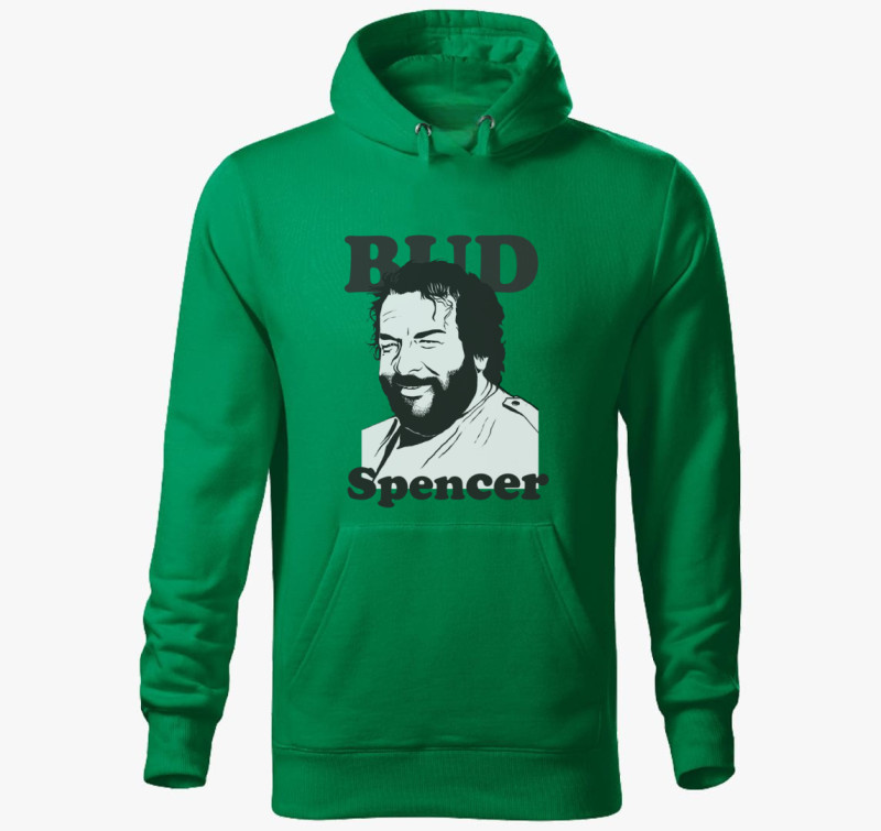 Bud Spencer a legenda kapucnis pulóver — Fűzöld