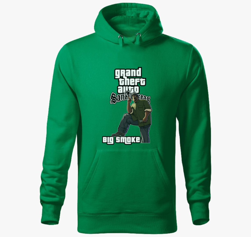 GTA San Andreas - Big Smoke kapucnis pulóver — Fűzöld