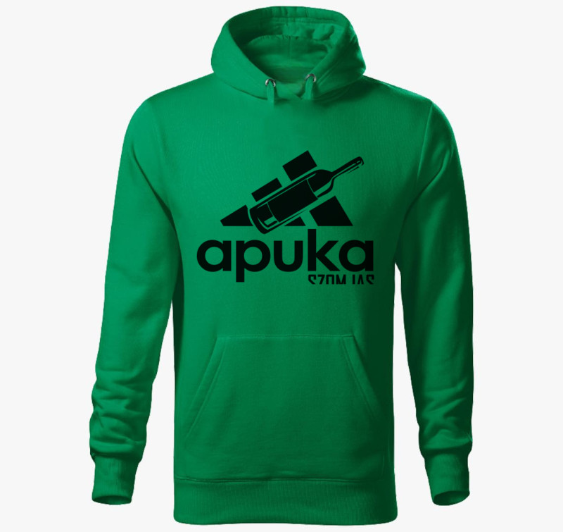 Apuka ivós márkás kapucnis pulóver — Fűzöld