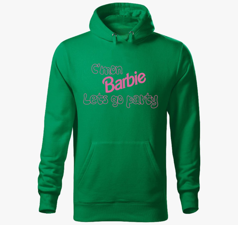 C'mon Barbie kapucnis pulóver — Fűzöld