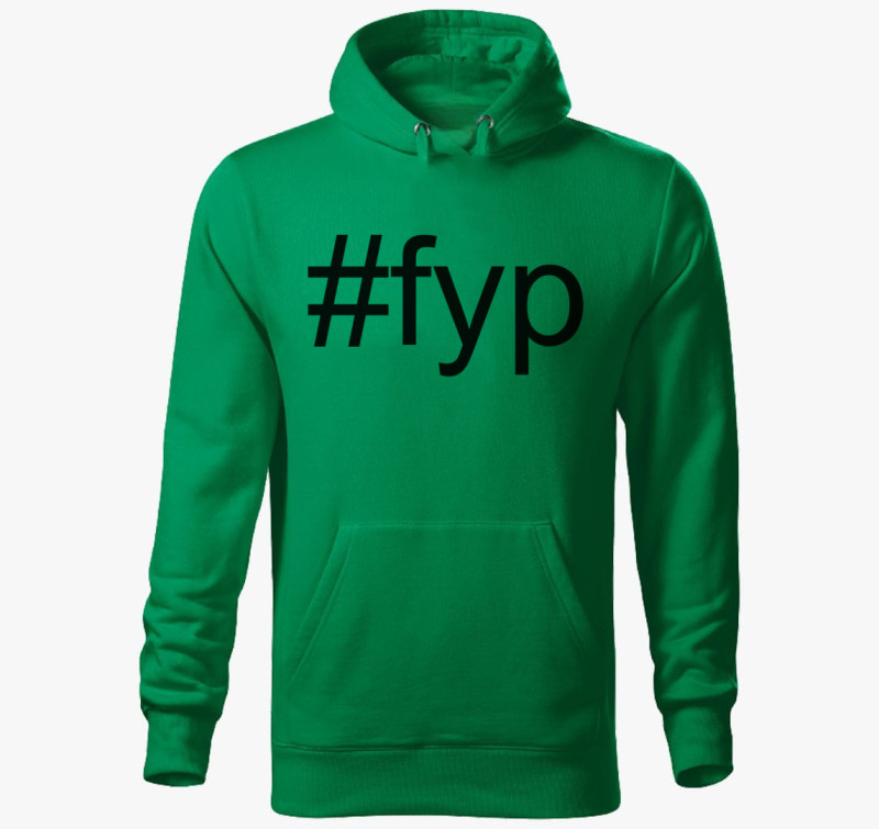 Fyp kapucnis pulóver — Fűzöld