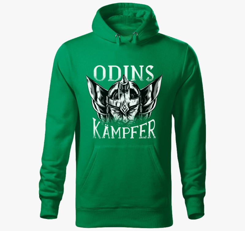 Odin harcosa rúna sisak kapucnis pulóver — Fűzöld
