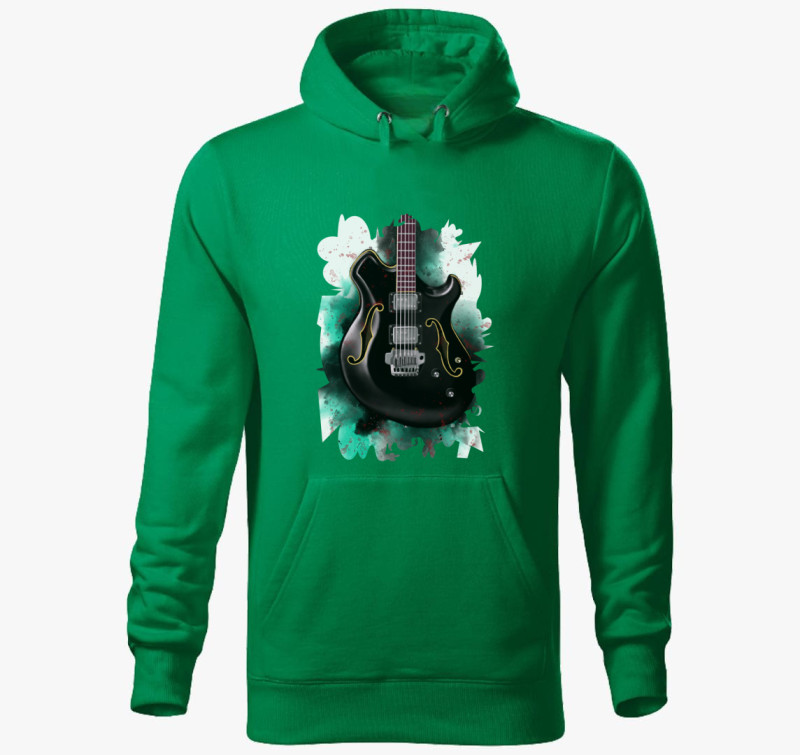 Wes Borland gitár kapucnis pulóver — Fűzöld