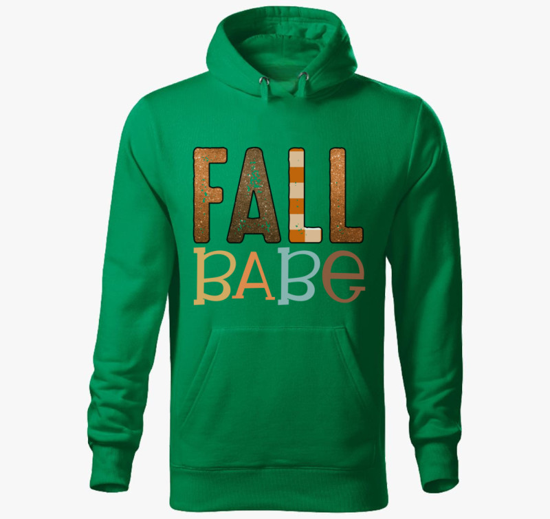 Fall babe barna kapucnis pulóver — Fűzöld
