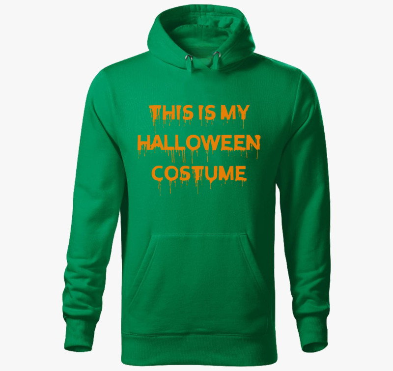 Halloween costume2 kapucnis pulóver — Fűzöld