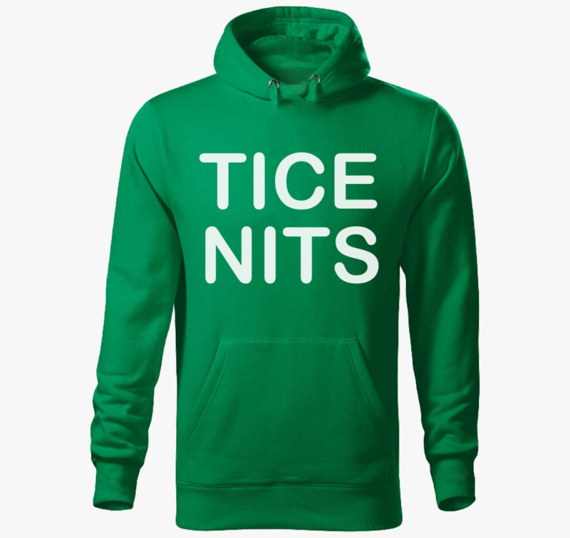 Tice nits kapucnis pulóver — Fűzöld