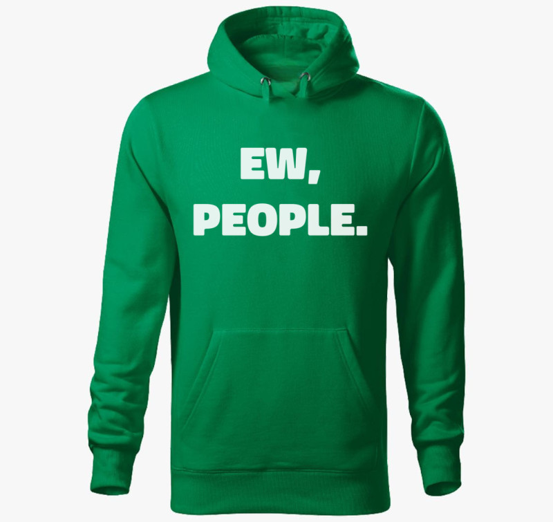 Ew people kapucnis pulóver — Fűzöld