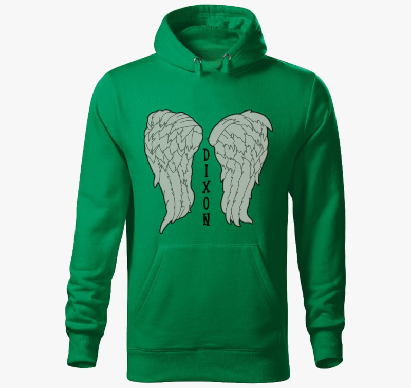 Dixon wings kapucnis pulóver — Fűzöld