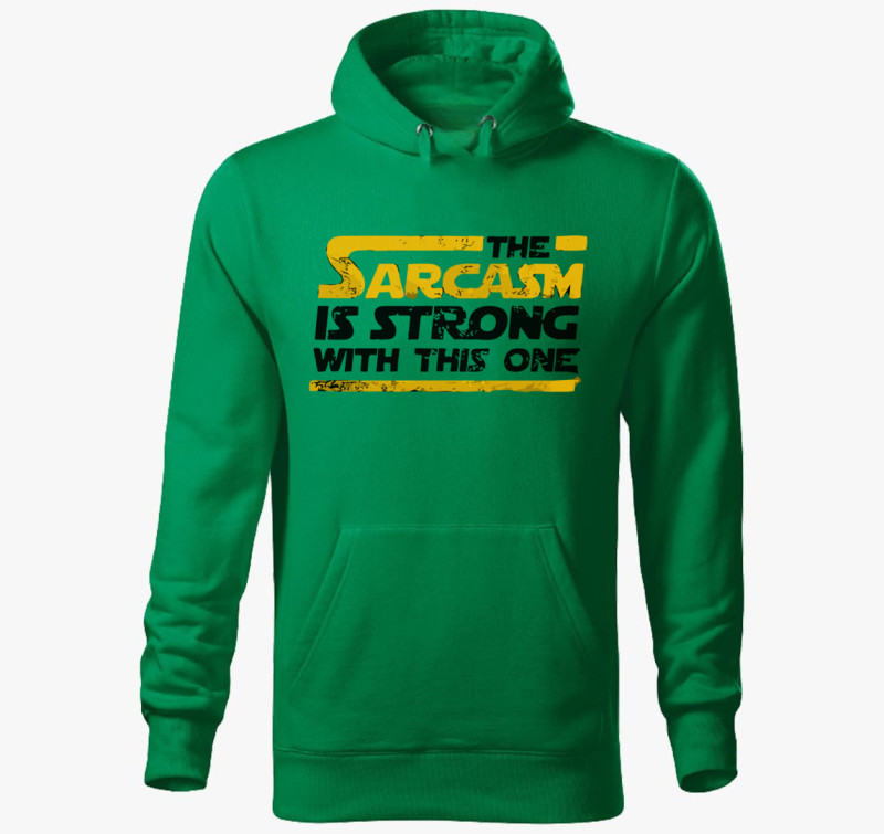 The Sarcasm kapucnis pulóver — Fűzöld