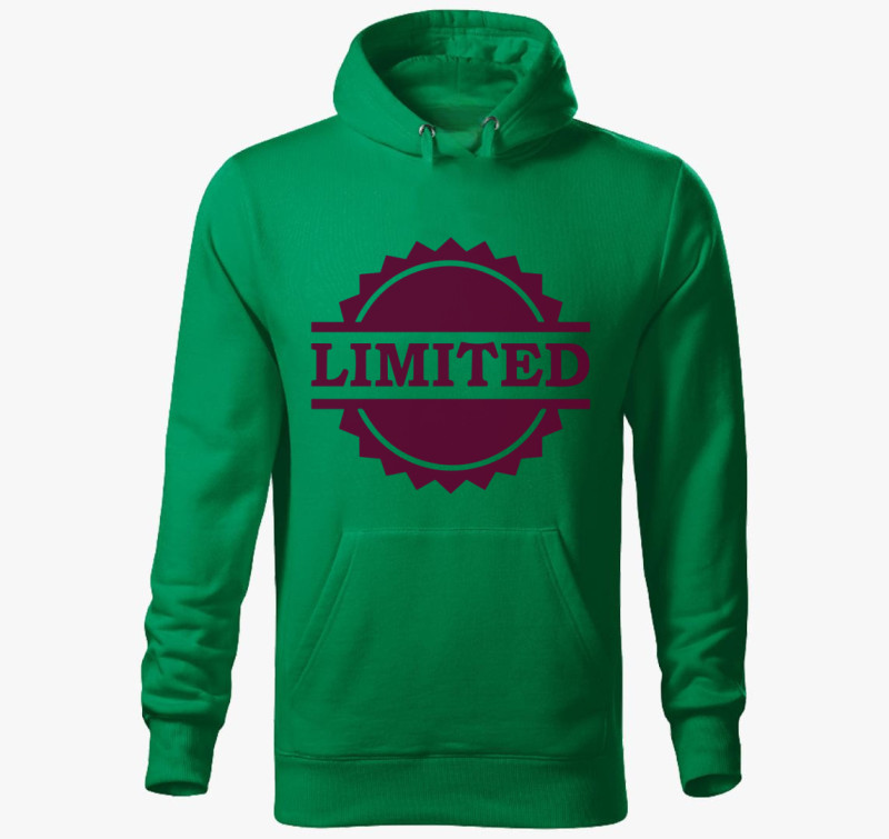 Limited kapucnis pulóver — Fűzöld