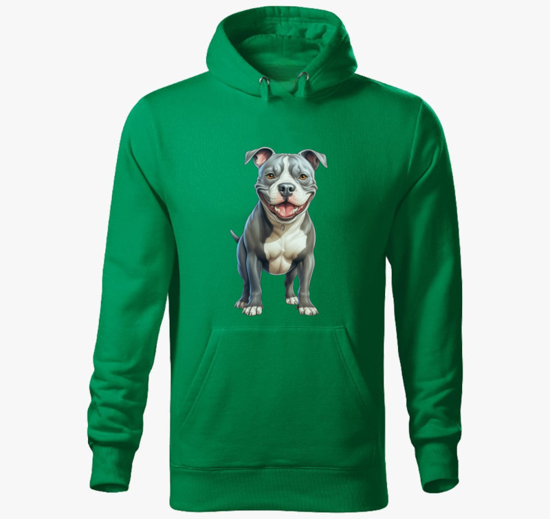 American Pitbull kapucnis pulóver — Fűzöld