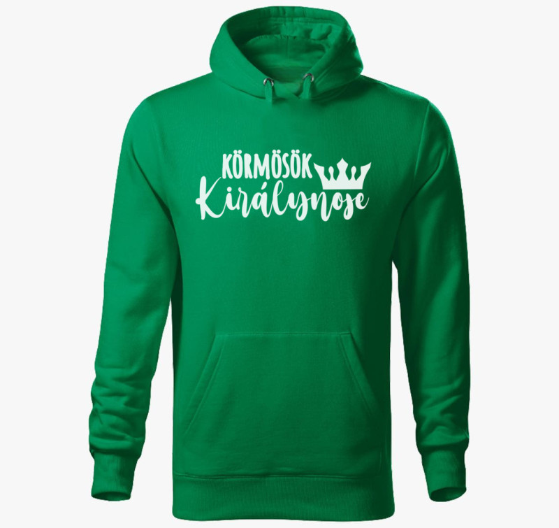 Körmösök Királynője kapucnis pulóver — Fűzöld