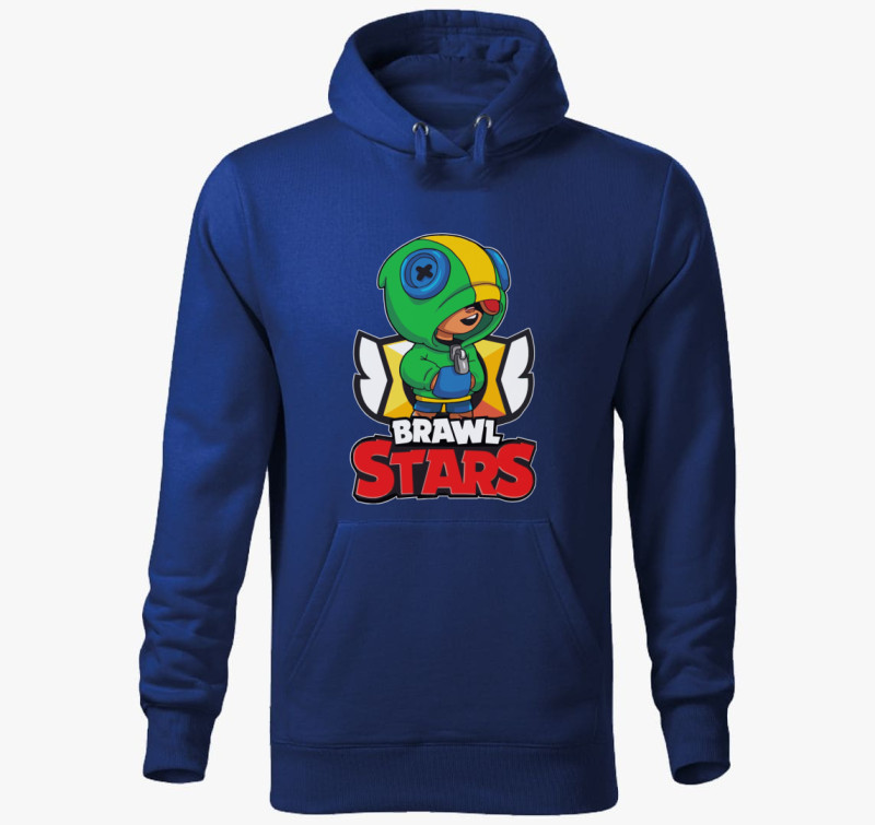 Brawl Stars - Leon kapucnis pulóver — Királykék