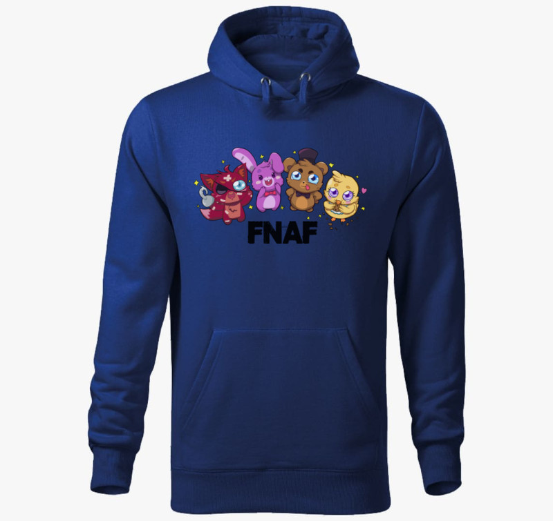 FNAF karakterek csibi art kapucnis pulóver — Királykék