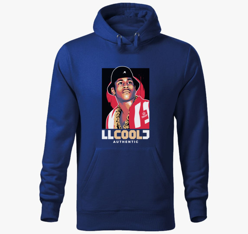 LL Cool J kapucnis pulóver — Királykék
