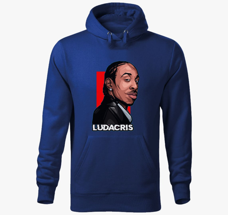 Ludacris kapucnis pulóver — Királykék