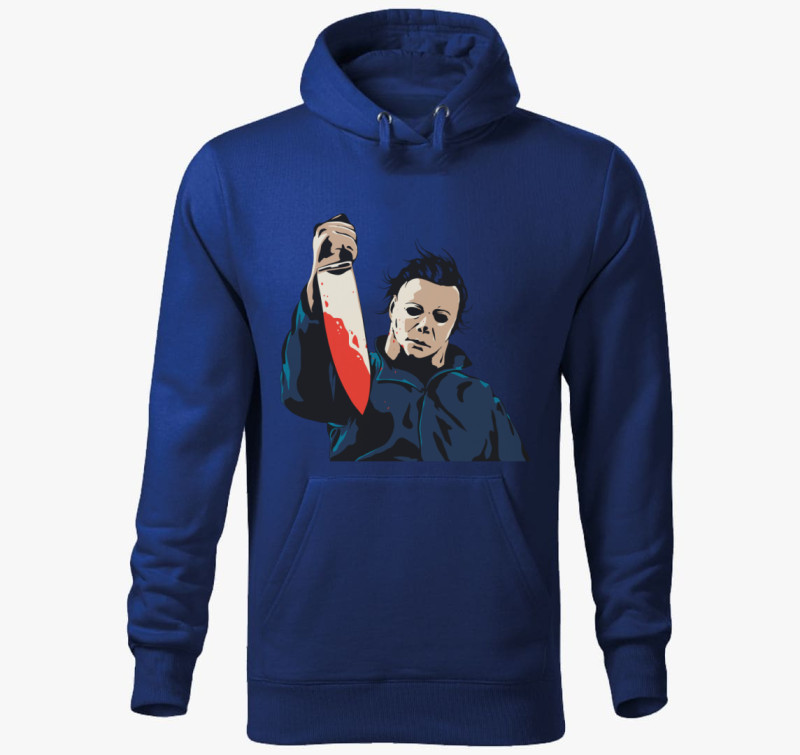 Michael Halloween kapucnis pulóver — Királykék