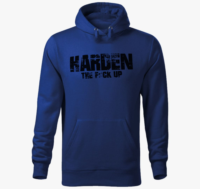 Harden kapucnis pulóver — Királykék