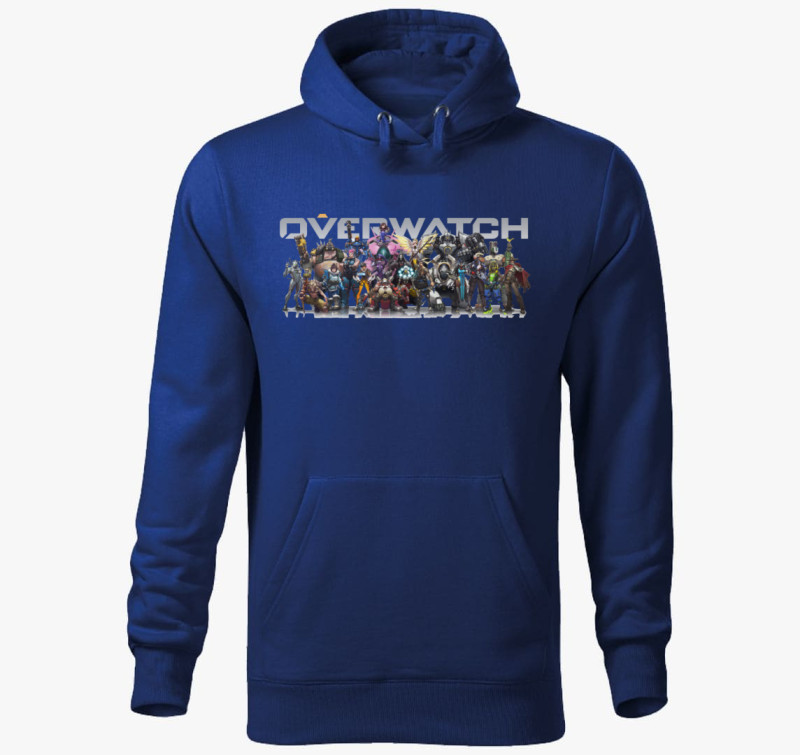 Overwatch kapucnis pulóver - Gamer — Királykék