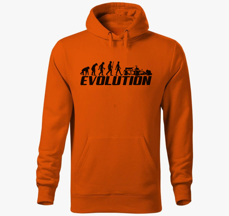 Evolution F1 kapucnis pulóver — Narancssárga