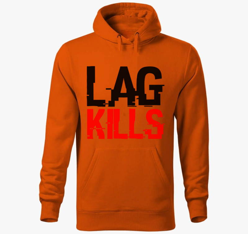 Lag kills kapucnis pulóver — Narancssárga