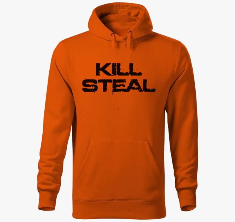 Kill steal kapucnis pulóver — Narancssárga
