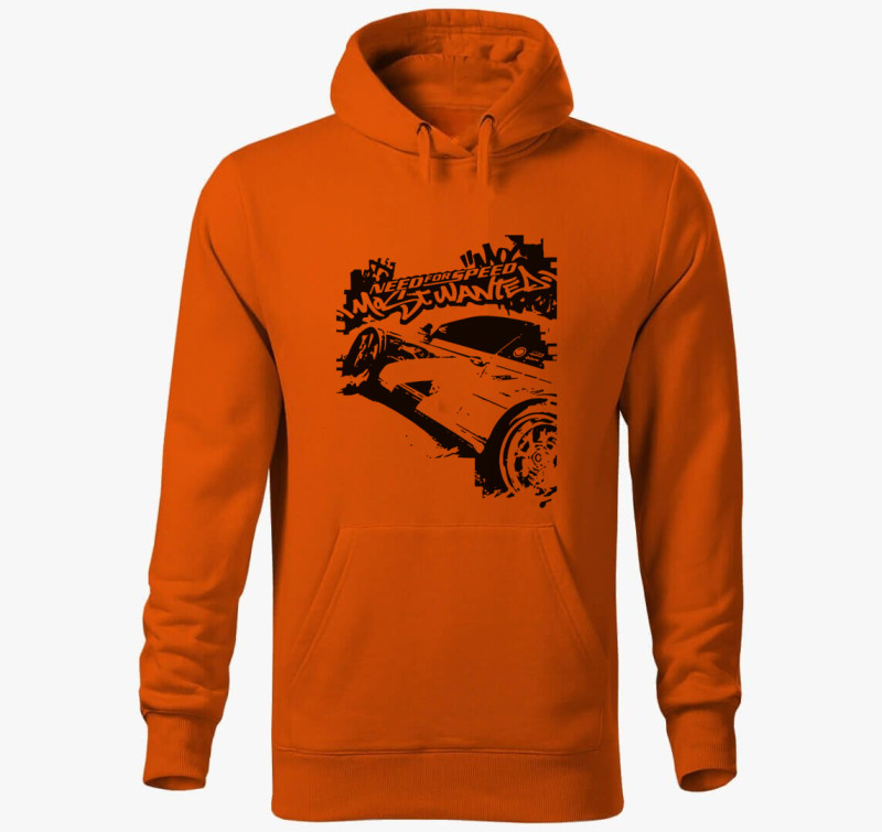 Need for speed most wanted kapucnis pulóver — Narancssárga