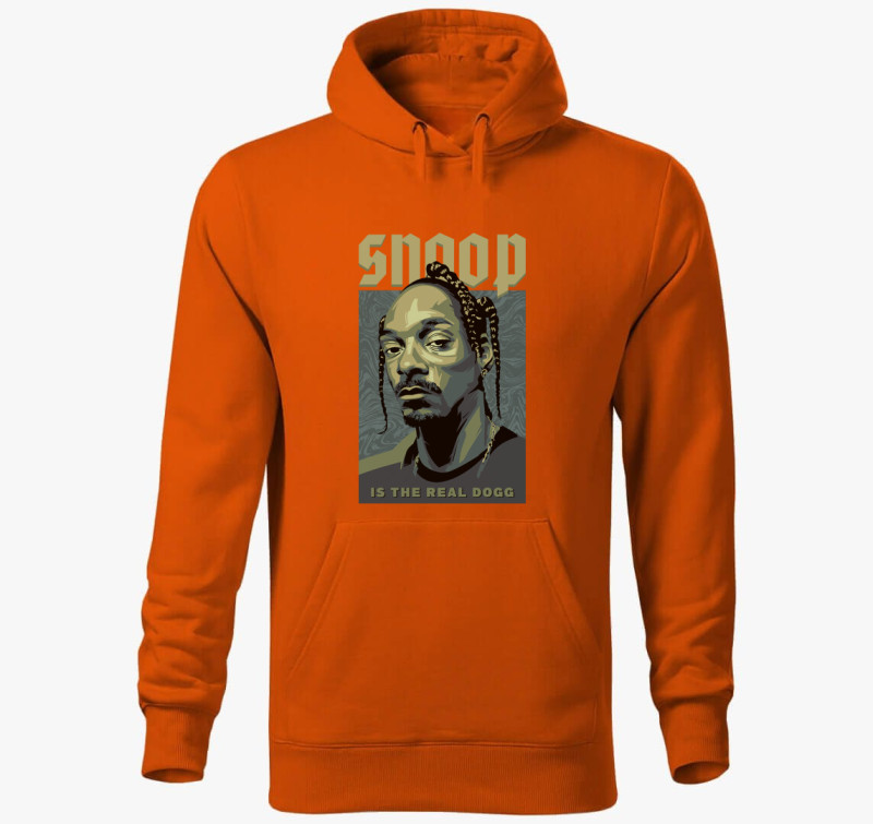 Snoop Dogg Real Dogg kapucnis pulóver — Narancssárga