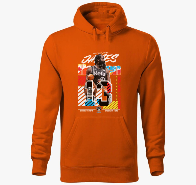 James Harden kapucnis pulóver — Narancssárga