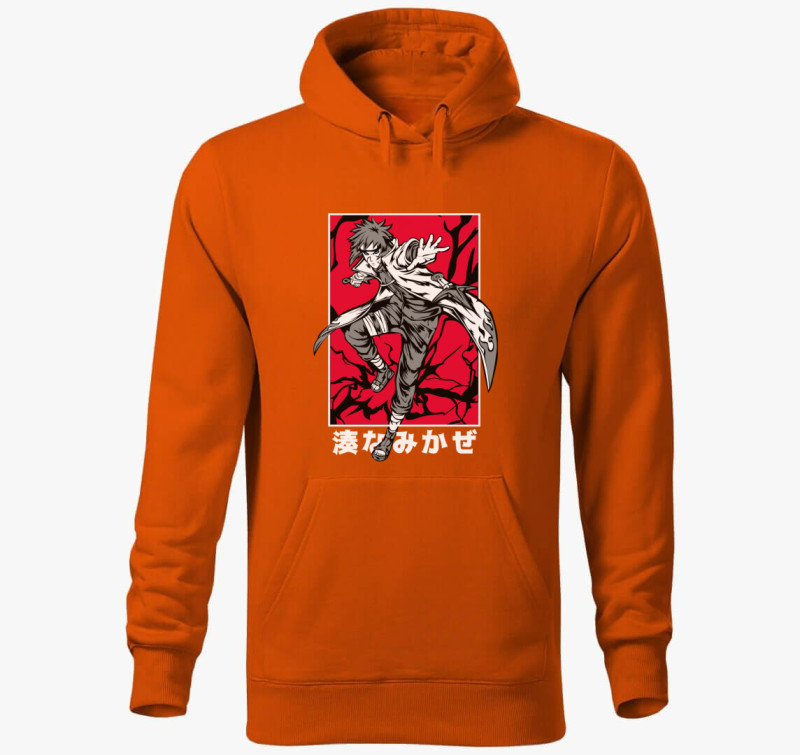 Minato kapucnis pulóver — Narancssárga