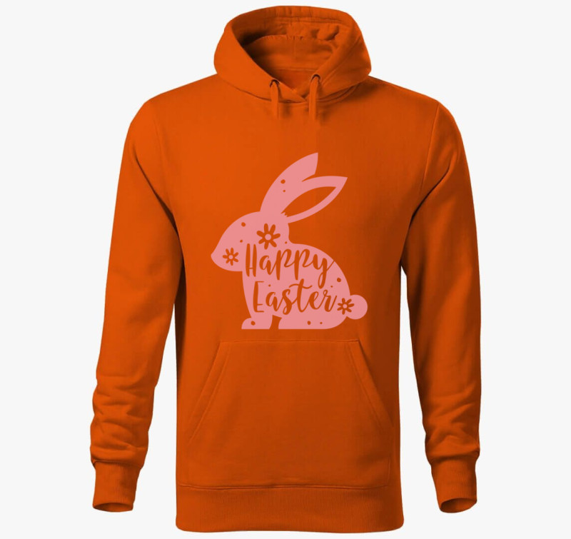 Pink nyuszi kapucnis pulóver — Narancssárga