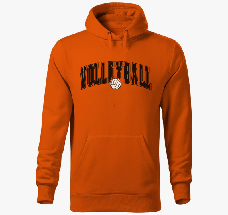 Volleyball kapucnis pulóver — Narancssárga