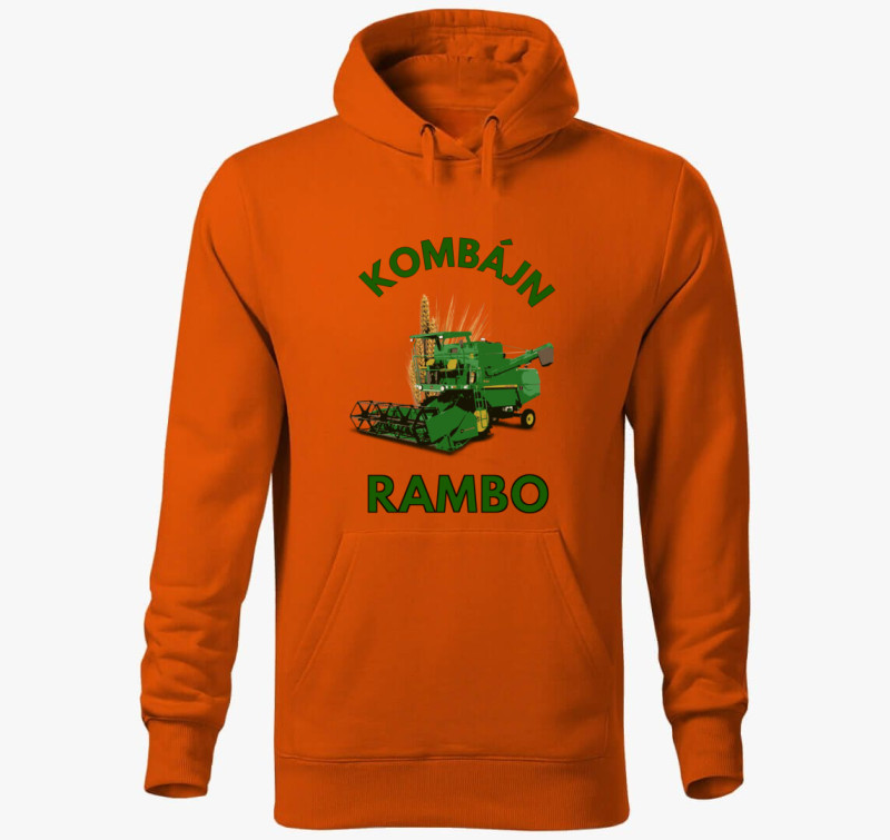 Kombájn rambo kapucnis pulóver — Narancssárga