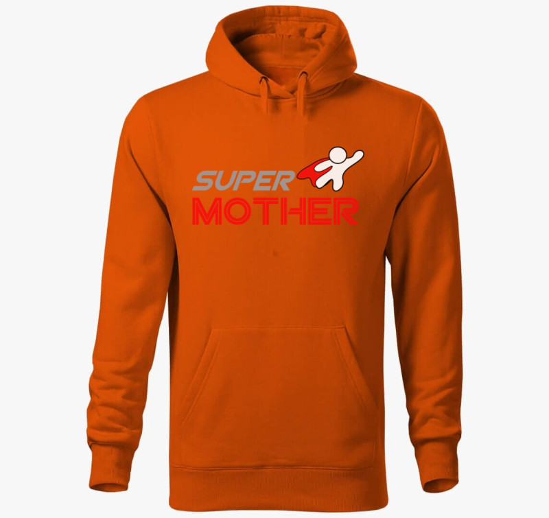 Super Mother kapucnis pulóver — Narancssárga