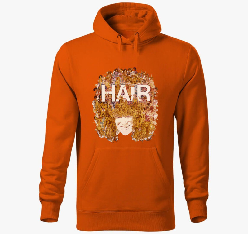 Hair kapucnis pulóver — Narancssárga