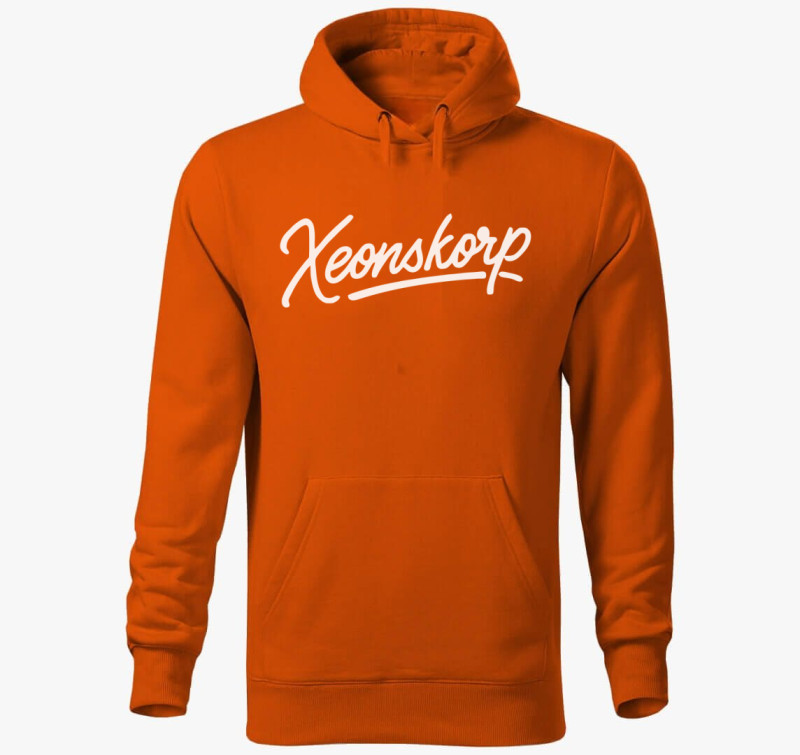 Xeon kapucnis pulóver — Narancssárga