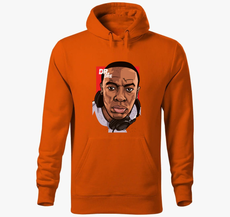 Dr. Dre a legenda kapucnis pulóver — Narancssárga