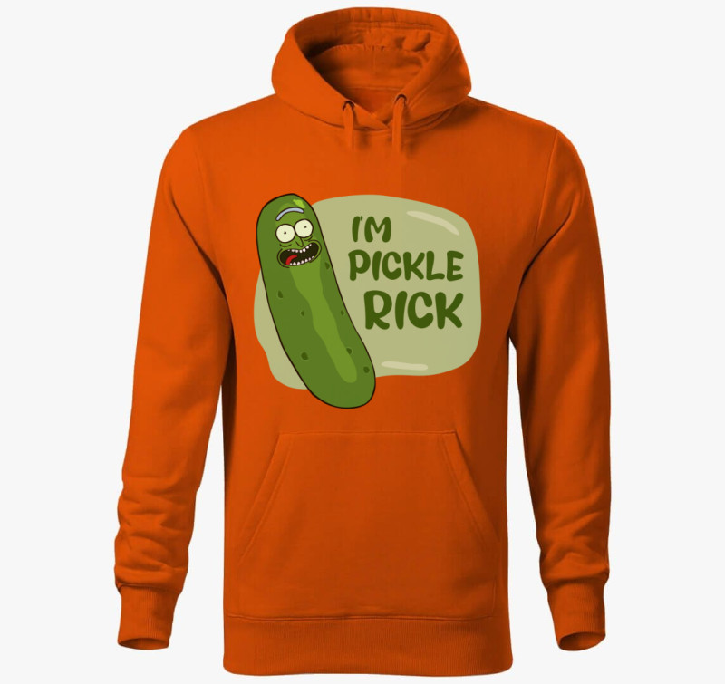 Uborka Rick kapucnis pulóver — Narancssárga