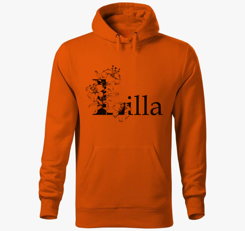 Lilla kapucnis pulóver — Narancssárga