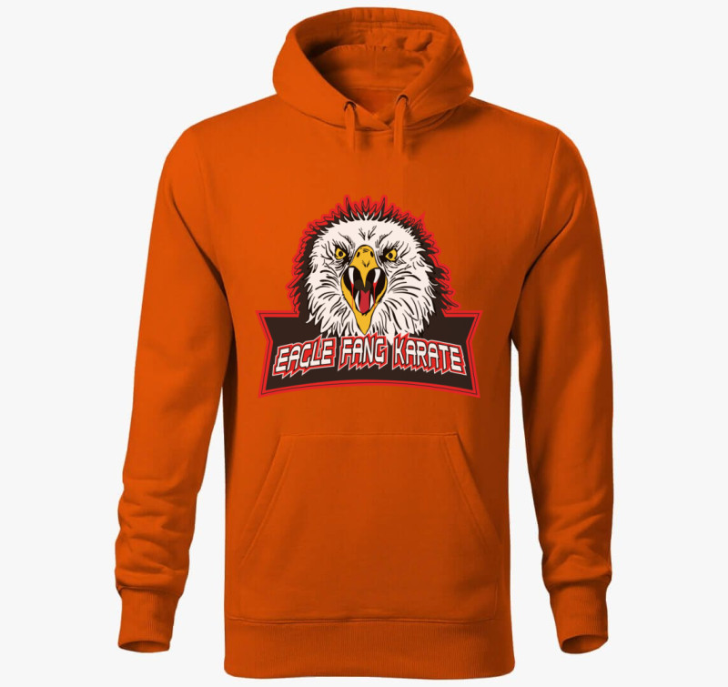Eagle Fang Karate kapucnis pulóver — Narancssárga