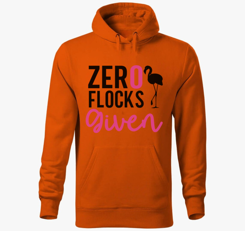 Flamingo zero flocks kapucnis pulóver — Narancssárga