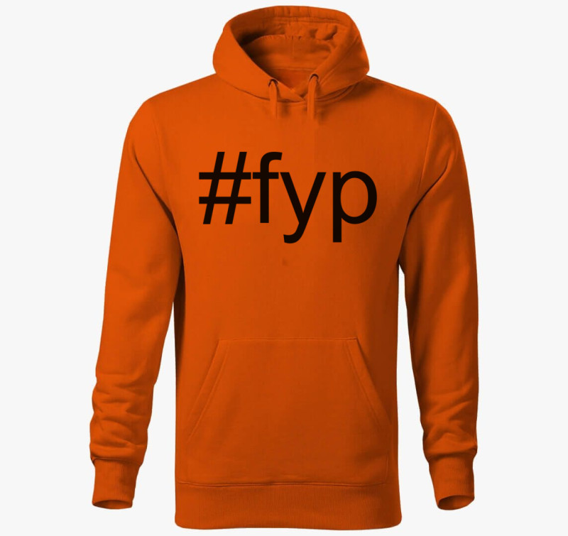 Fyp kapucnis pulóver — Narancssárga