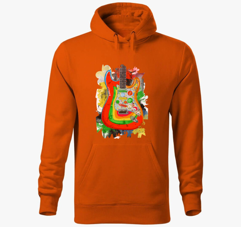 George Harrison Rocky Gitár kapucnis pulóver — Narancssárga