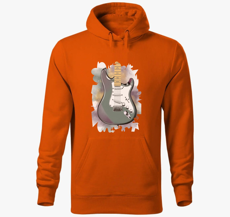 John Mayer Lunar Ice gitár kapucnis pulóver — Narancssárga